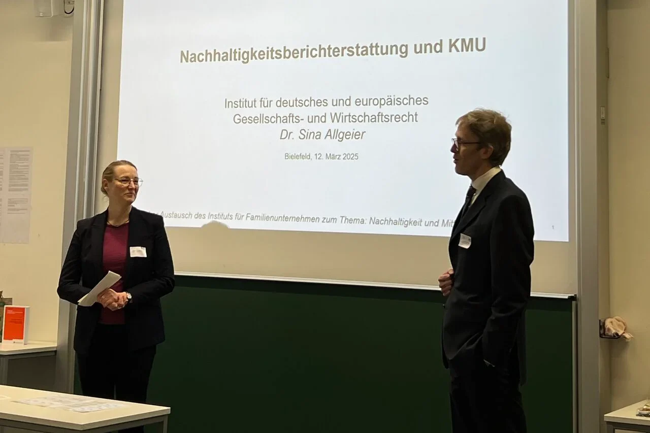 Juristischer Austausch: Nachhaltigkeit und Mittelstand
